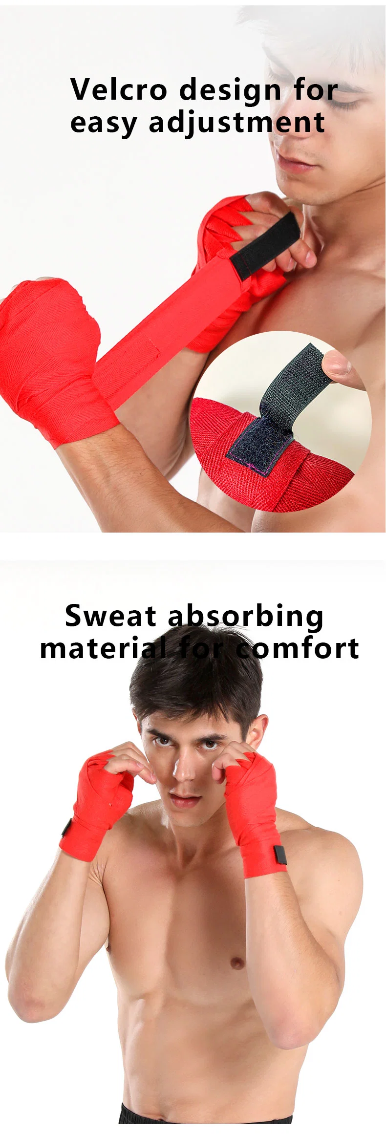 Sports Hand Wraps Boxing Gloves Martial Arts Wraps for Men