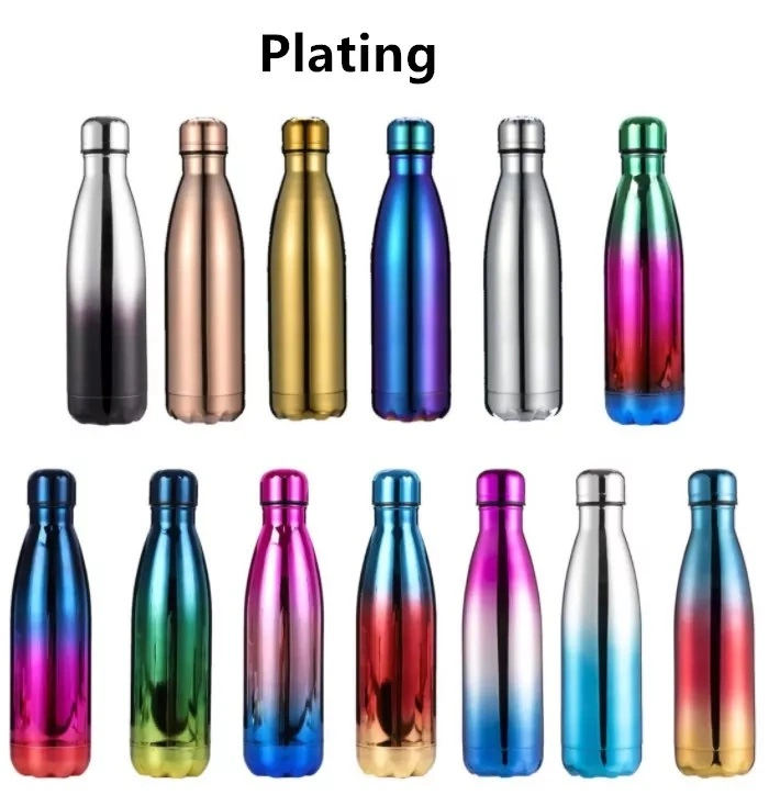 Cola Shaped Water School Water Bottle 500ml Stainless Steel Accessories Sport Metal Customized Logo Style Time Outdoor Tea